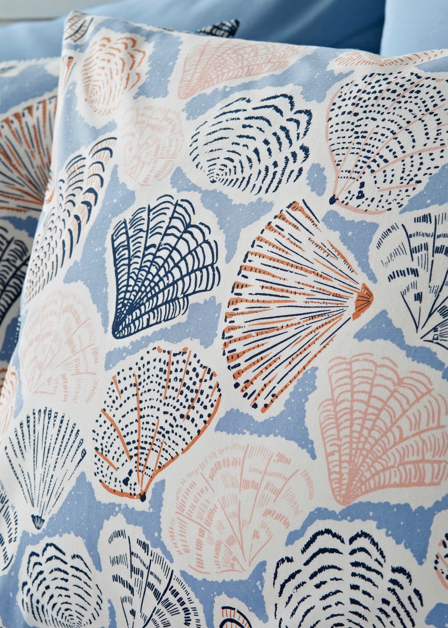 Blue Shell Print Duvet Set