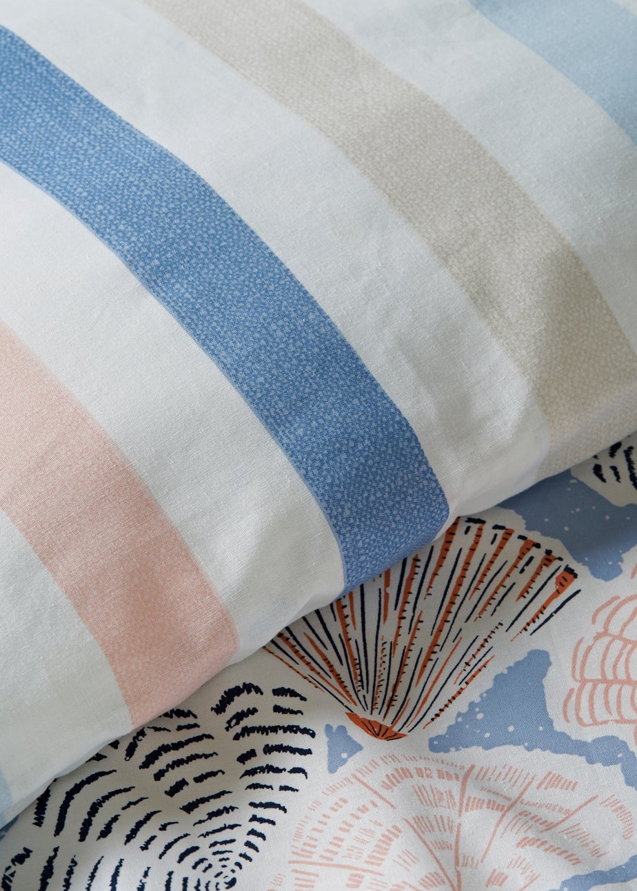 Blue Shell Print Duvet Set