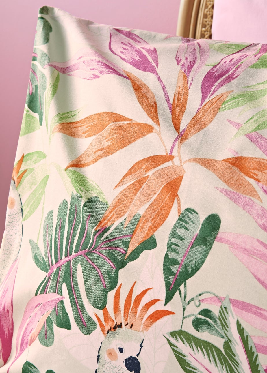 Multicolour Tropical Parrot Duvet Set