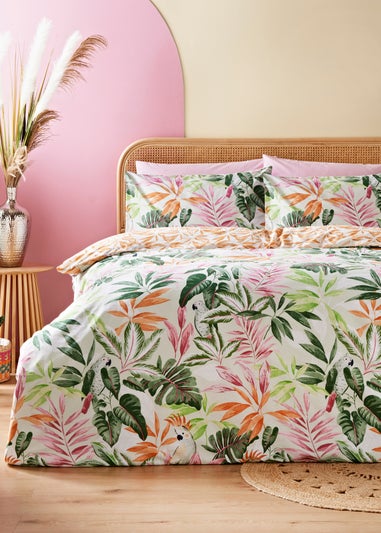 Multicolour Tropical Parrot Duvet Set