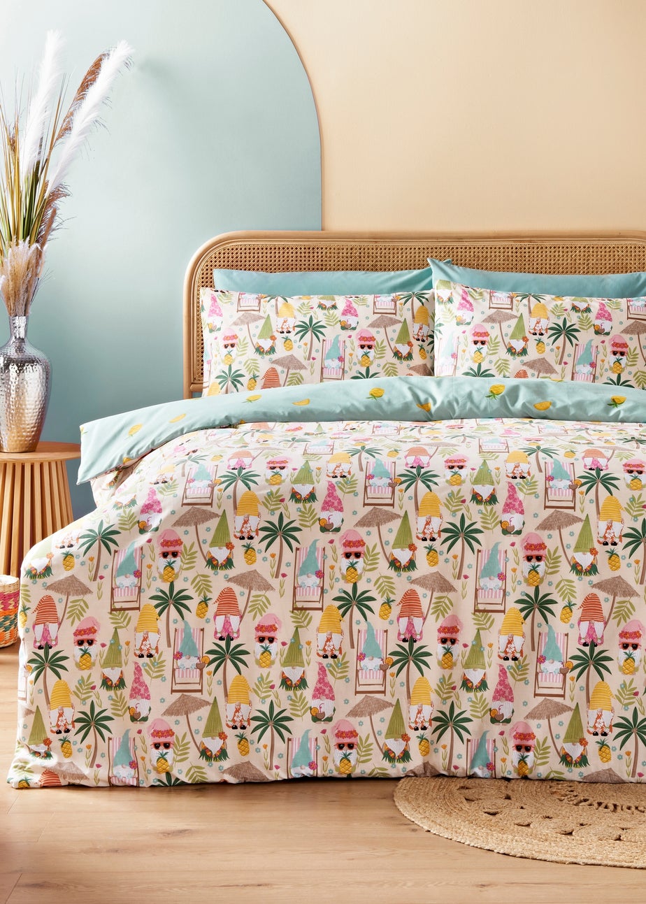 Multicolour Summer Gonks Duvet Set
