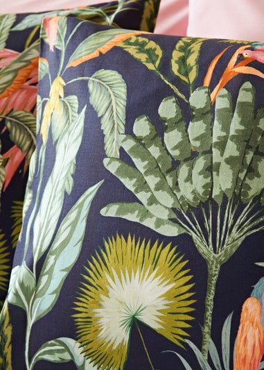 Multicolour Tropical Leaf Duvet Set