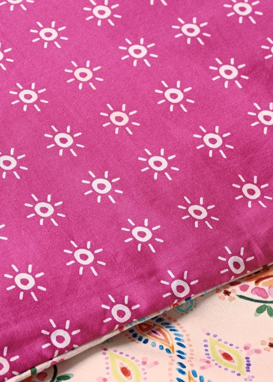 Multicolour Bright Geo Print Duvet Set