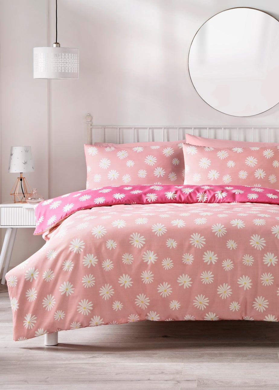 Pink Daisies Duvet Set