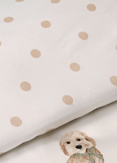 Cream Cockapoo Printed Duvet Set
