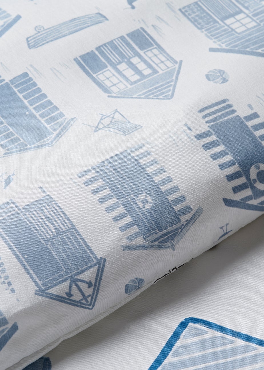 White Beach Huts Duvet Set