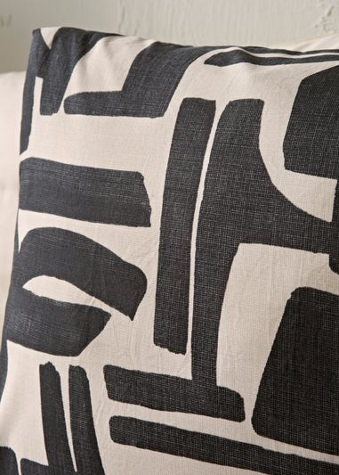 Black Mono Abstract Duvet Set