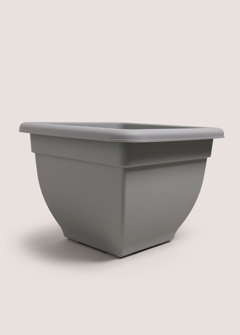 Grey Square Large Planter