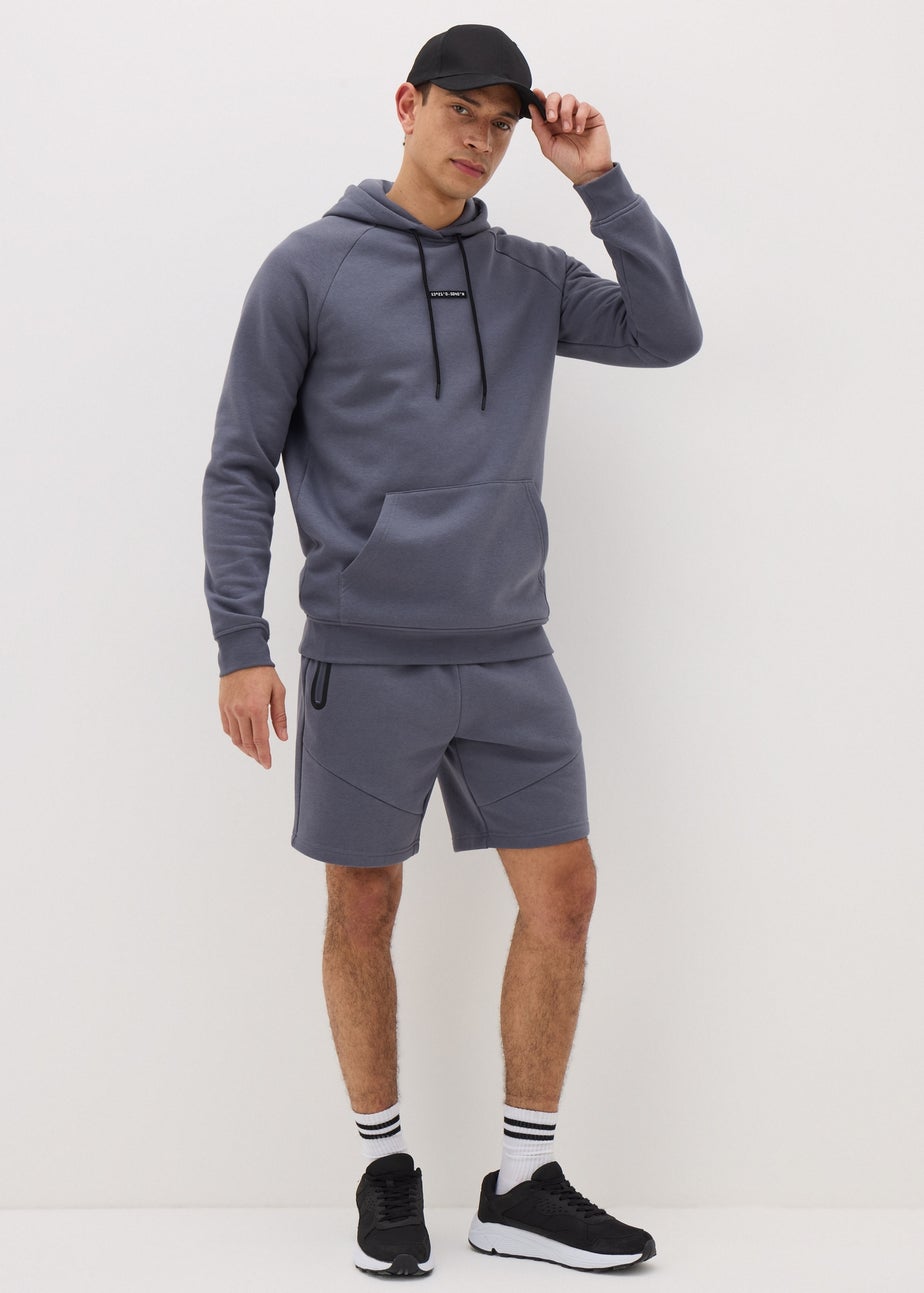 Souluxe Grey Panel Jogger Shorts