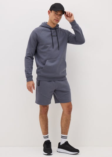 Souluxe Grey Panel Jogger Shorts