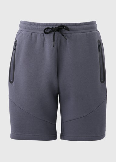 Souluxe Grey Panel Jogger Shorts
