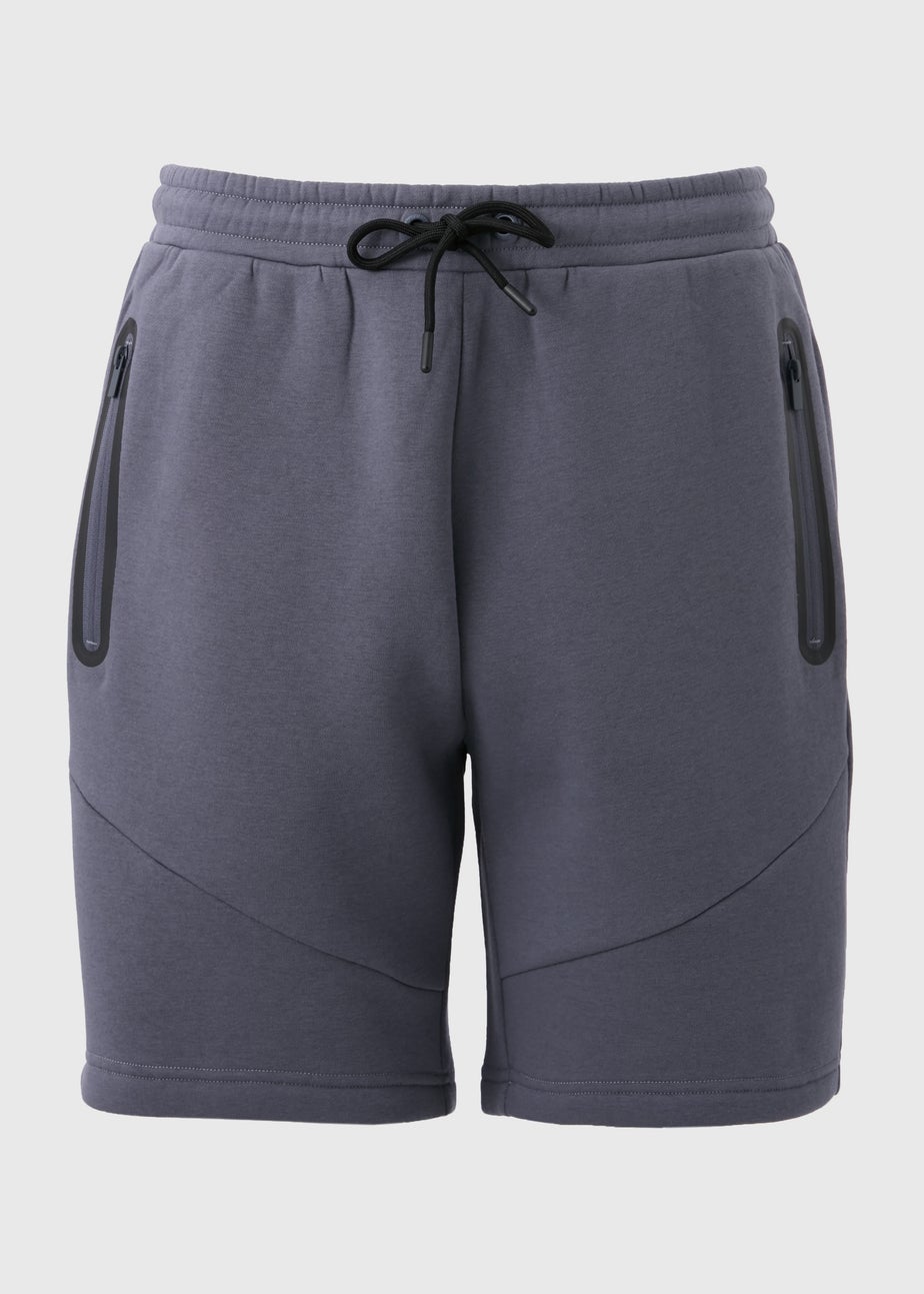 Souluxe Grey Panel Jogger Shorts