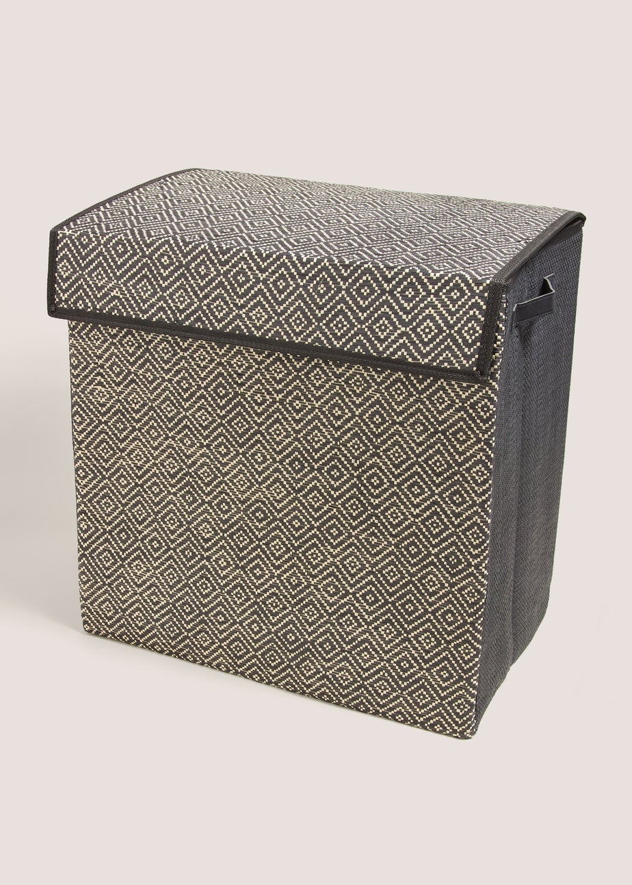 Casa Patterned Double Laundry Basket