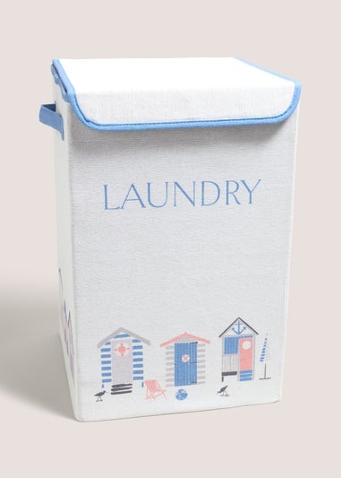 Beach House Collapsible Laundry Basket