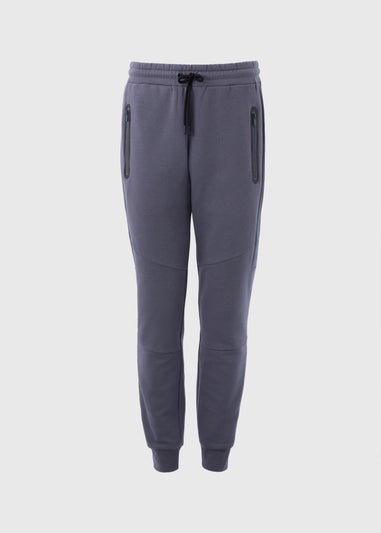 Blue Panel Jogging Bottoms