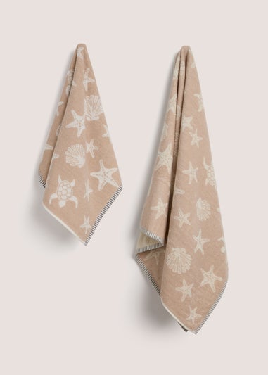 Beige Shell Towel