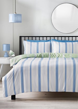 Blue Multi Stripe Duvet Set