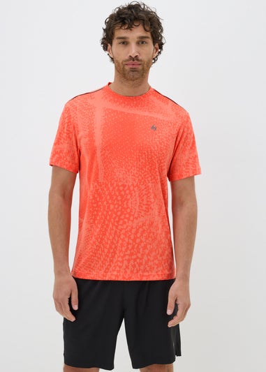 Souluxe Coral Pixel Jacquard T-Shirt
