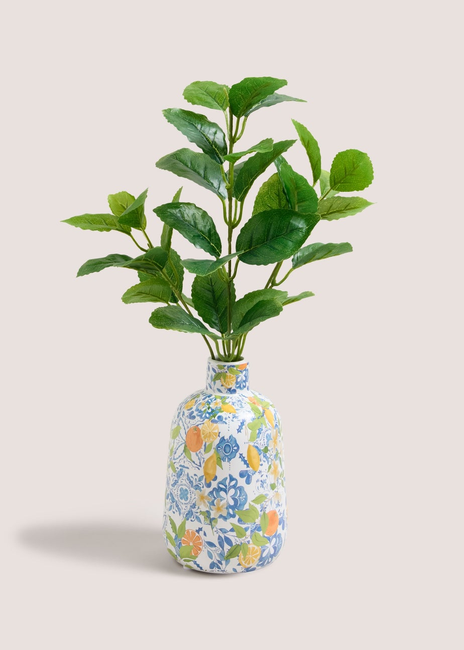 Yellow Pot Lemon Tree