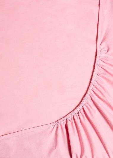 Pink Fitted Bed Sheet