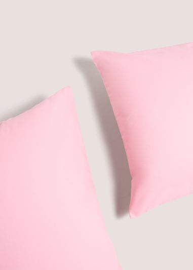 2 Pack Pink Housewife Pillowcases