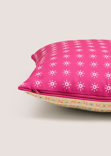 Pink Paradise Tile Cushion
