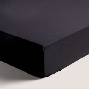 Black Deep Fit Bed Sheet.