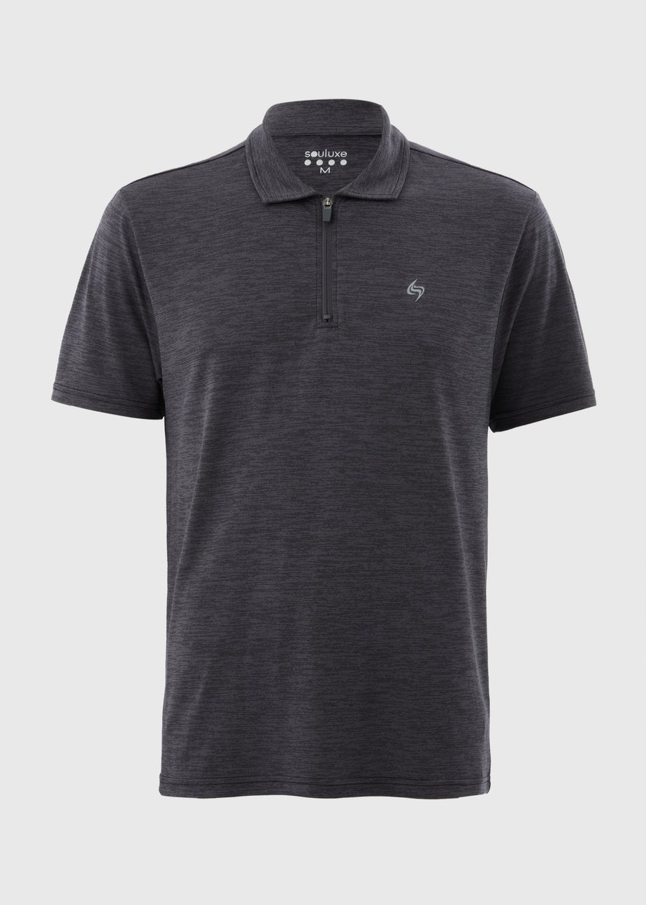 Souluxe Black Golf Polo Shirt