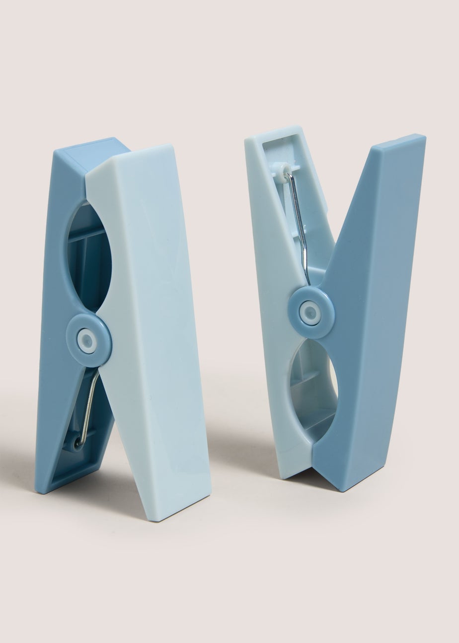 Blue Beach Towel Clips