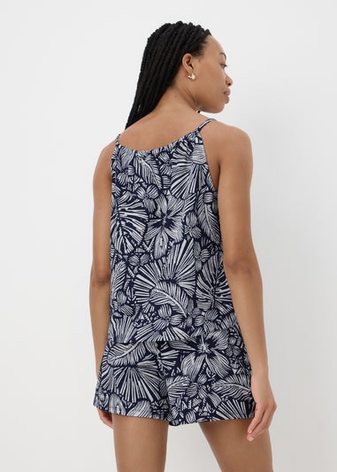 Navy Floral Cami Top