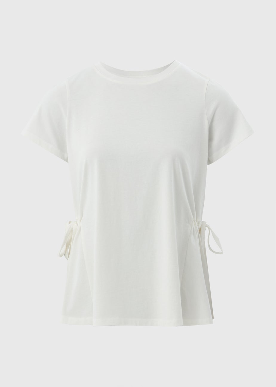 White Tie Side T-Shirt