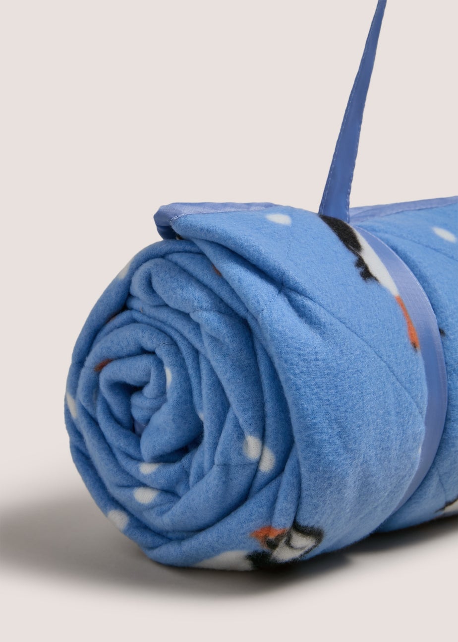 Outdoor Quilted Puffin Picnic Blanket