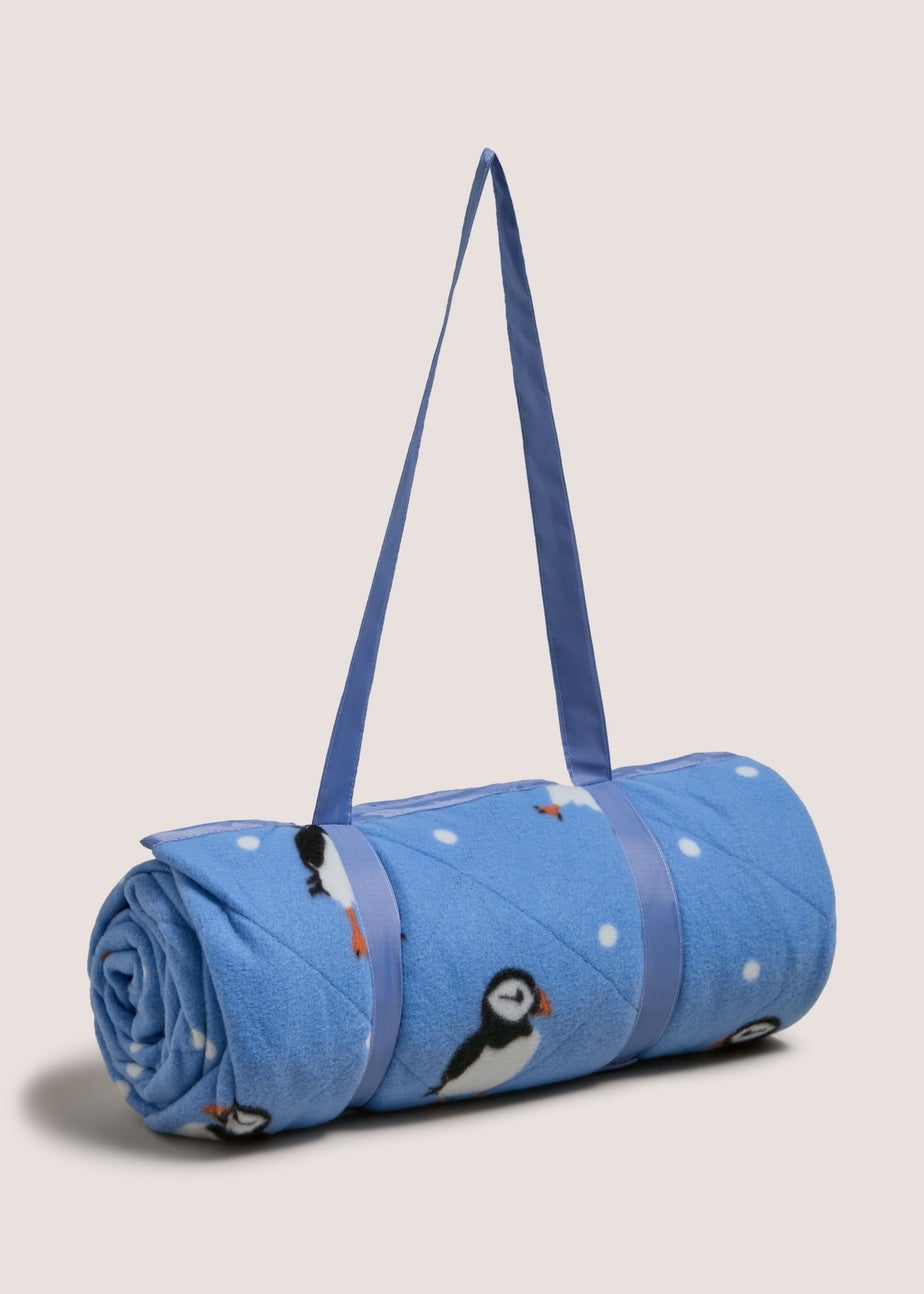 Outdoor Quilted Puffin Picnic Blanket