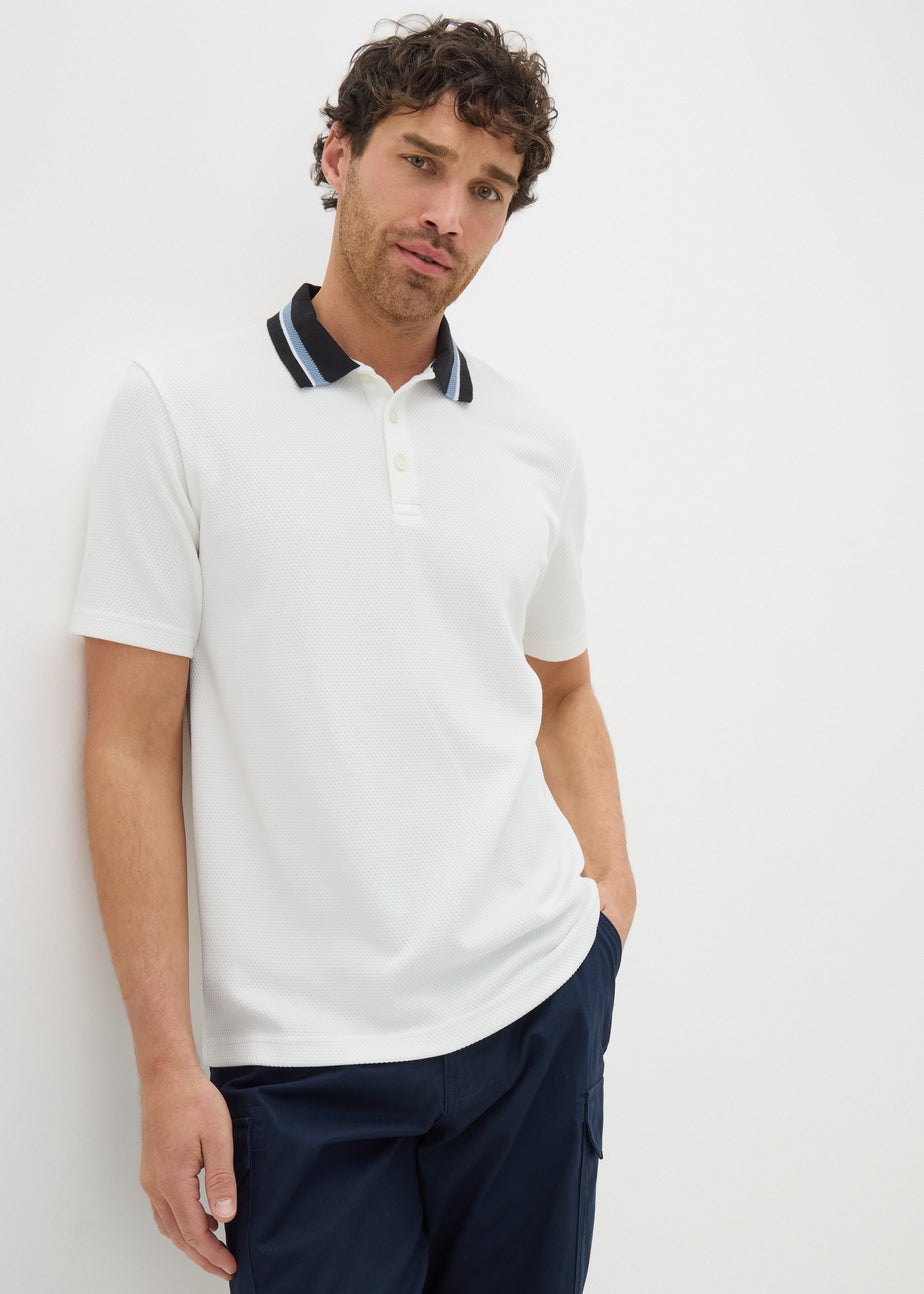 White Tipped Polo Shirt