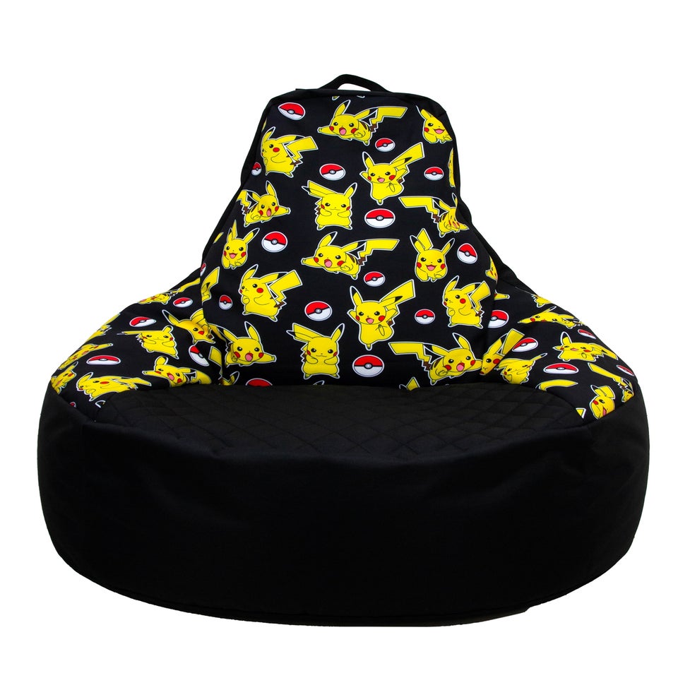 Pokémon High Back Yellow Lounging Gaming Bean Chair