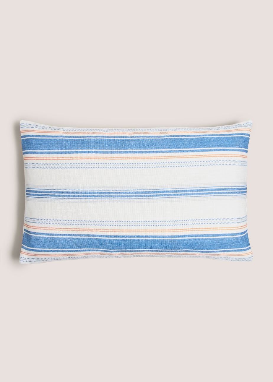White Seaside House Cushion