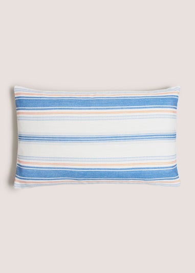White Seaside House Cushion
