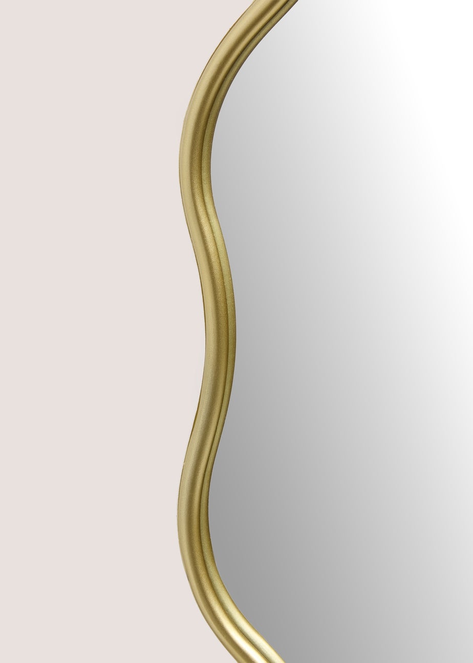 Gold Wavy Mirror