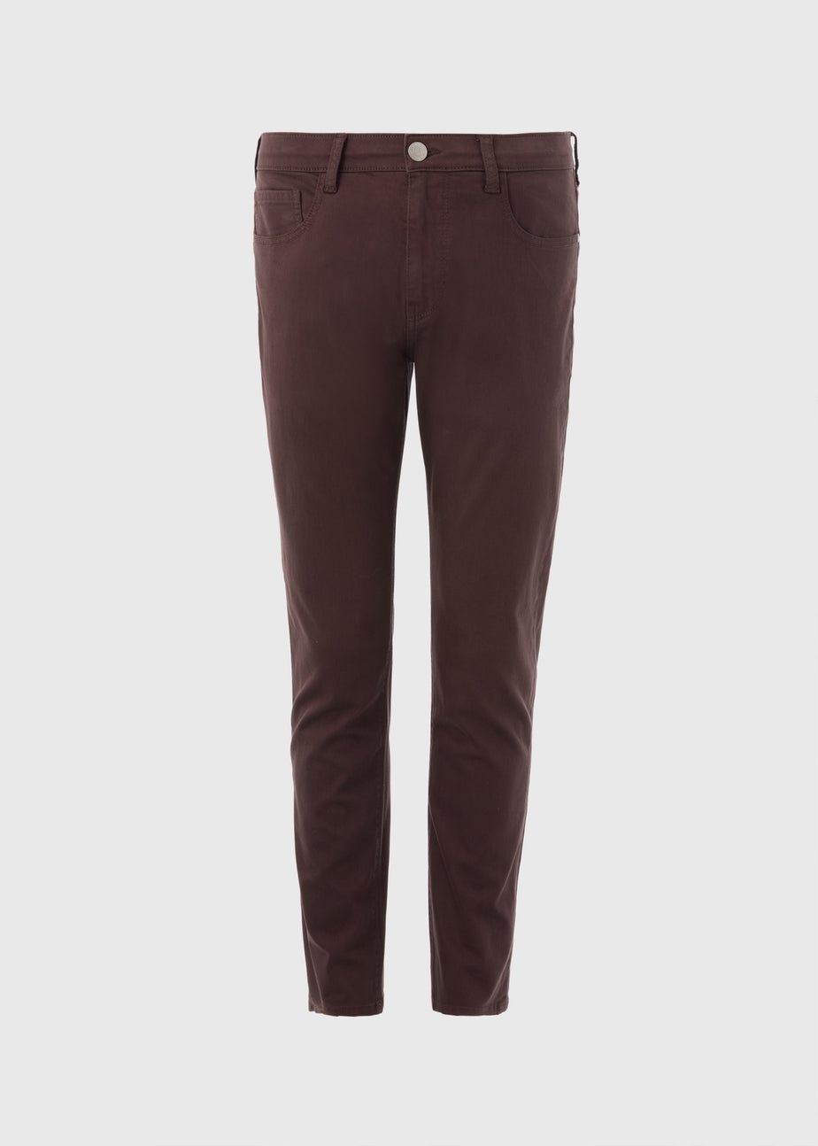 Brown Garment Dye Jeans