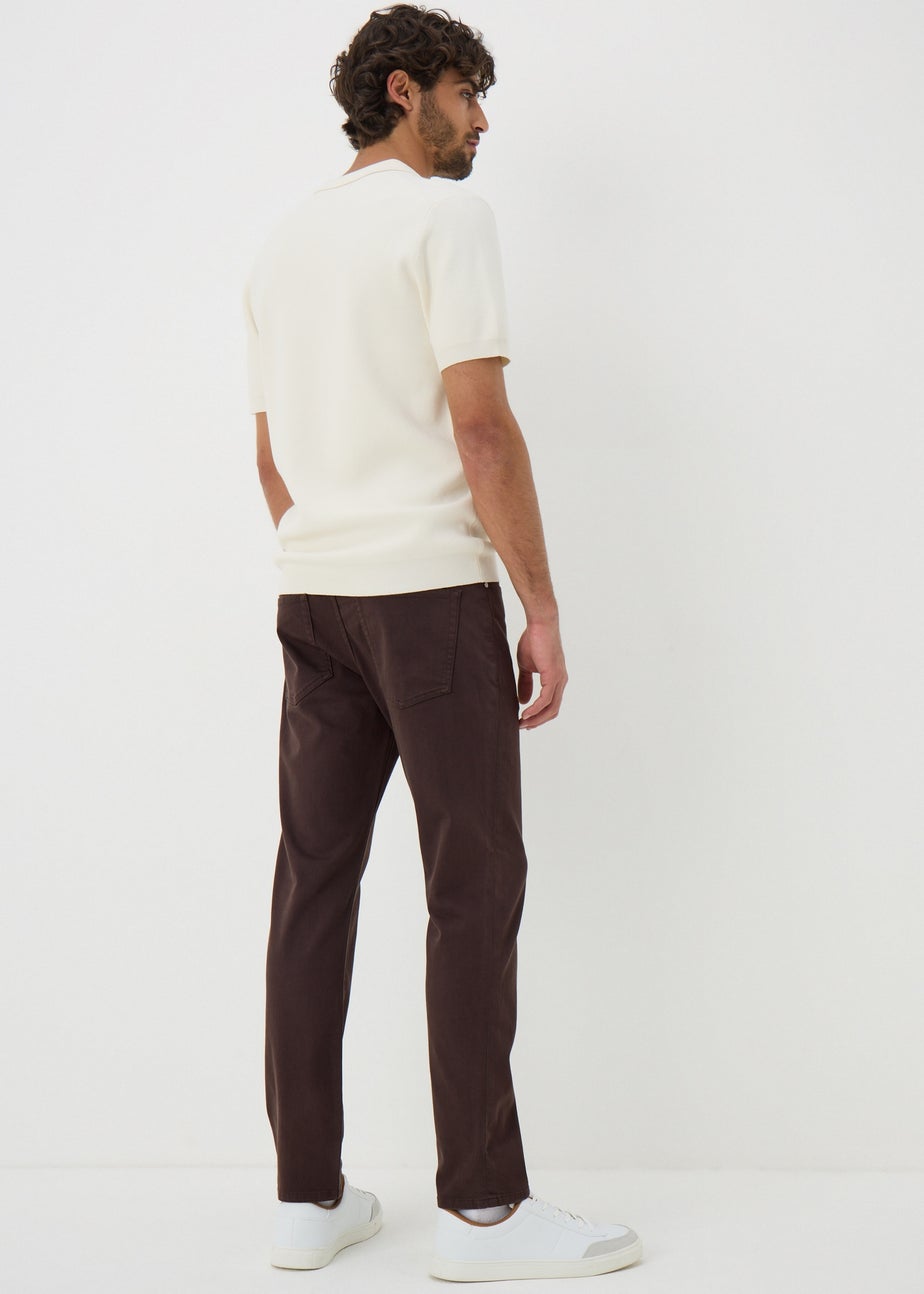 Brown Garment Dye Jeans