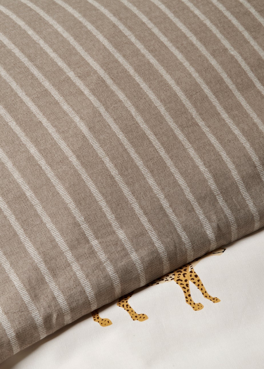Natural Cheetah Print Duvet Set
