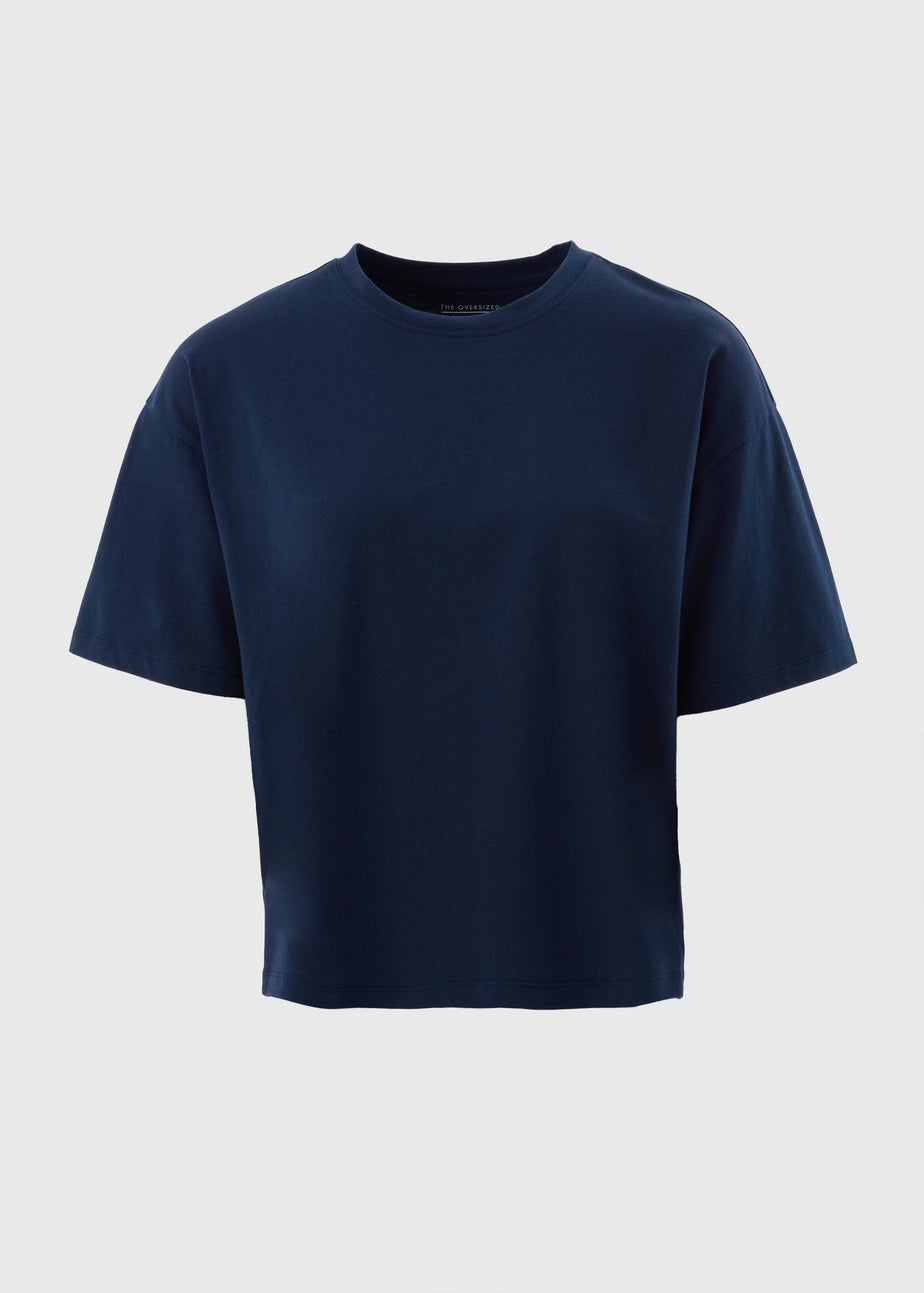 Navy Boxy T-Shirt