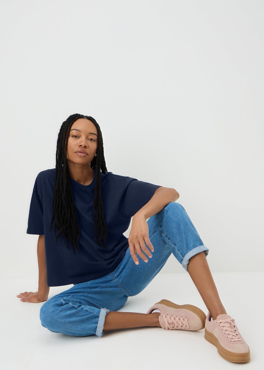 Navy Boxy T-Shirt