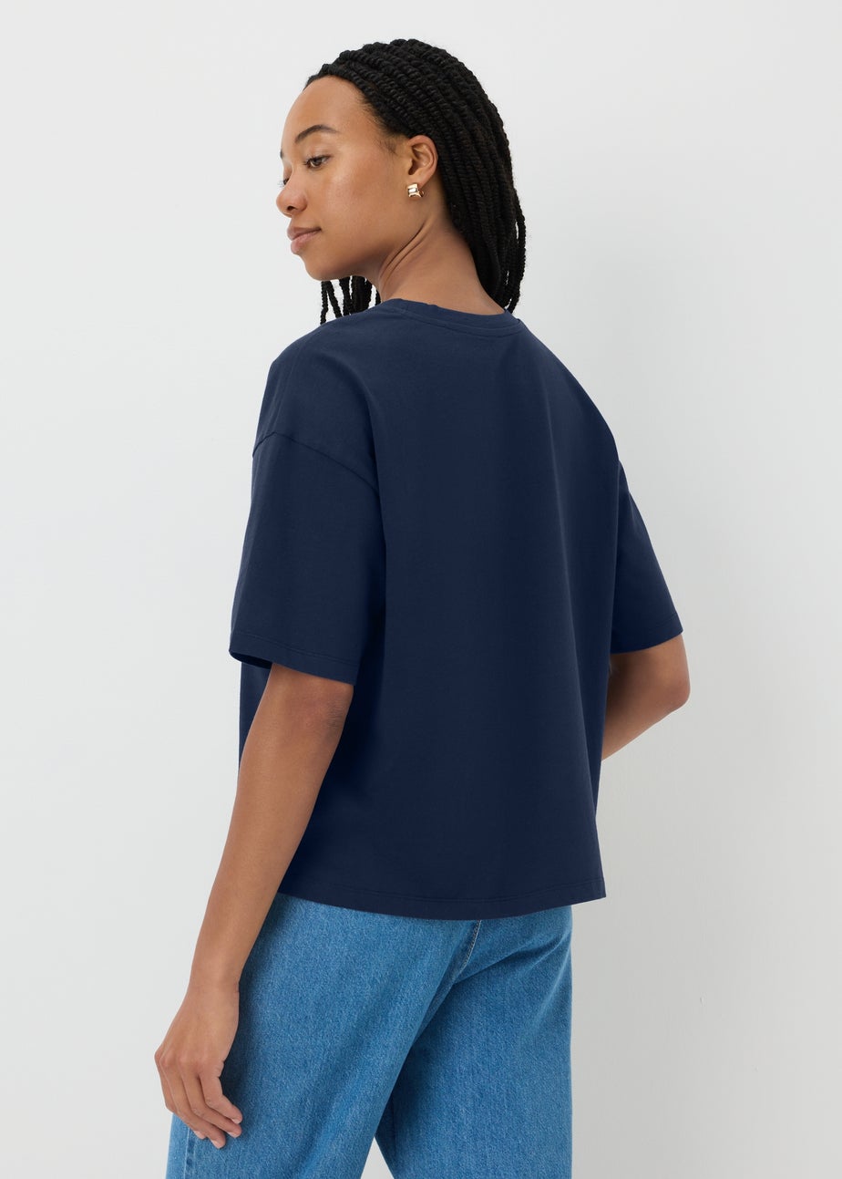 Navy Boxy T-Shirt