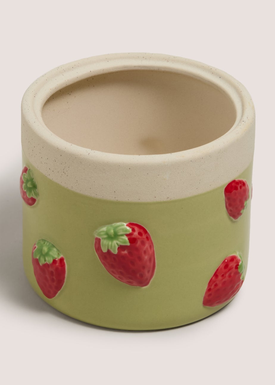 Green Strawberry Small Planter