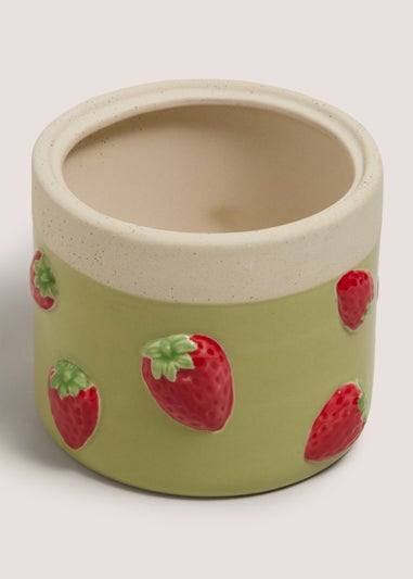 Green Strawberry Small Planter
