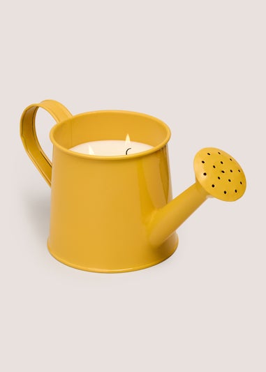 Yellow Watering Can Candle