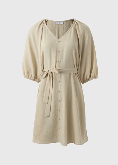 Stone Belted Mini Tea Dress