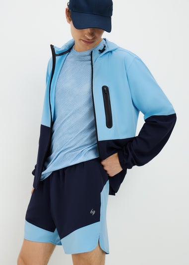 Souluxe Blue Block Shorts