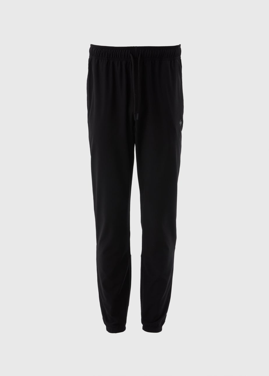 Souluxe Black Woven Jogging Bottoms